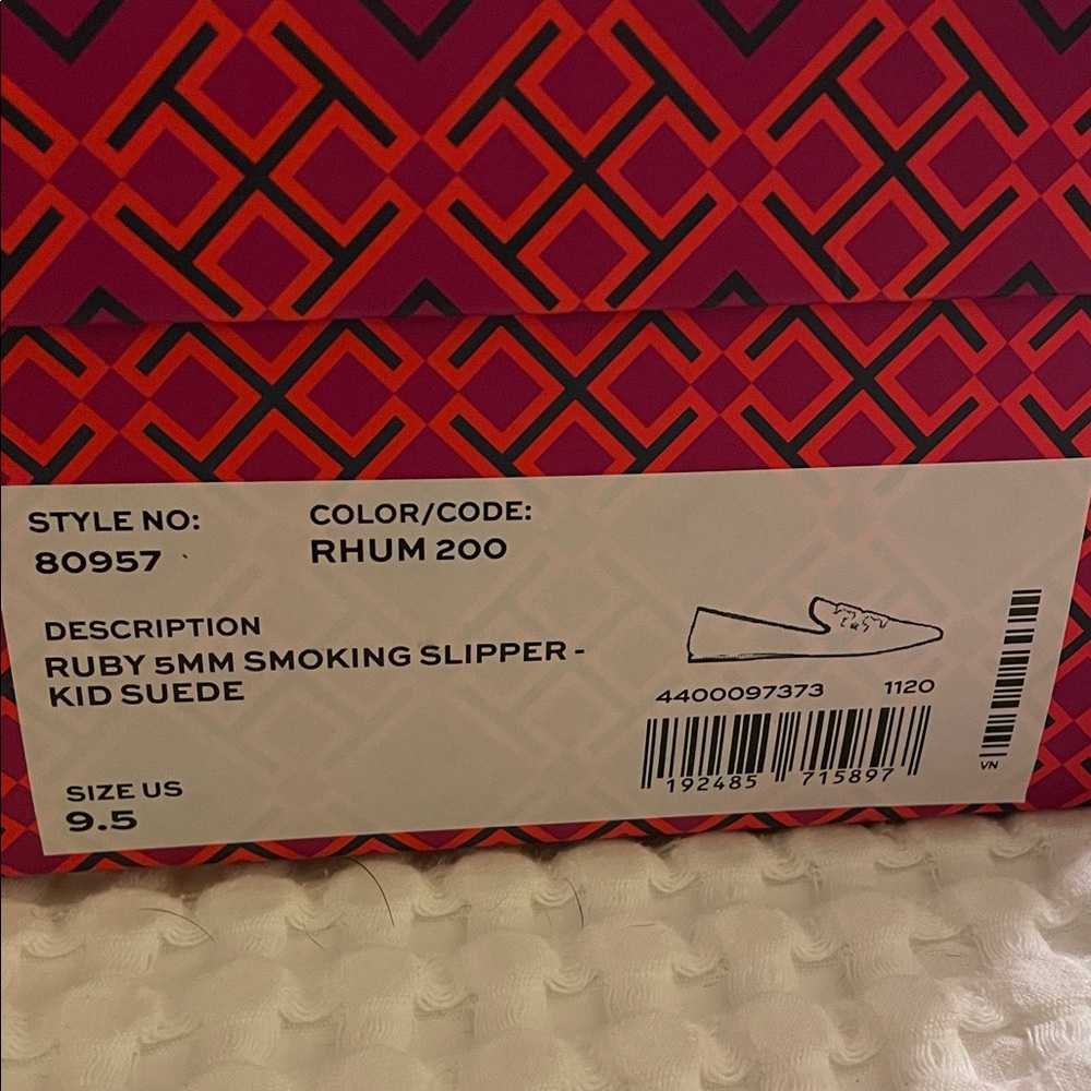 Tory Burch Brown Suede Loafers smoking slipper 9.5 rhum 200 - Picture 2 of 14